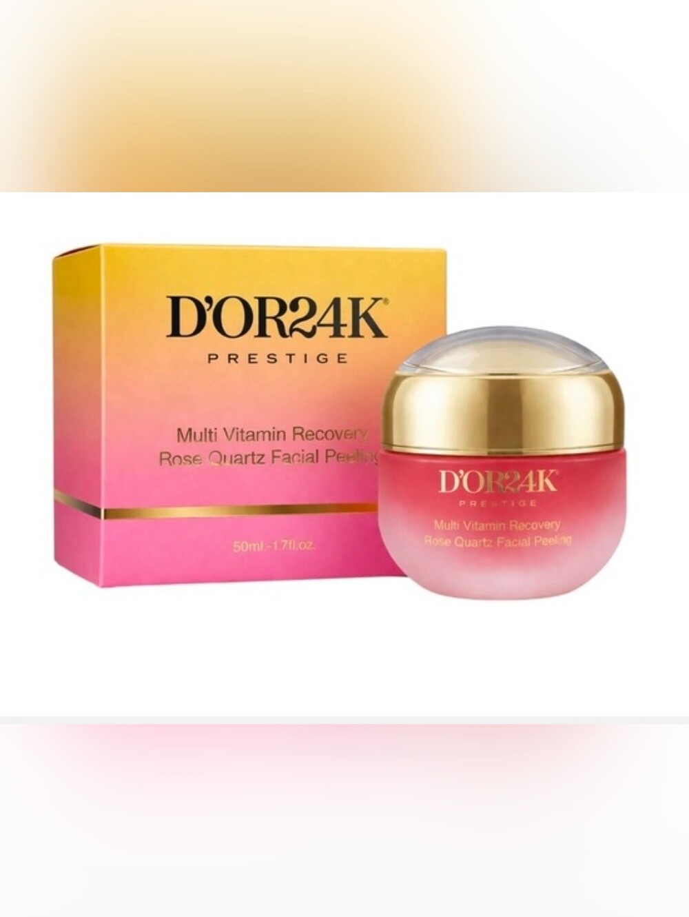 D'OR24K Prestige Multi Vitamin Recovery Rose Quartz Facial Peeling